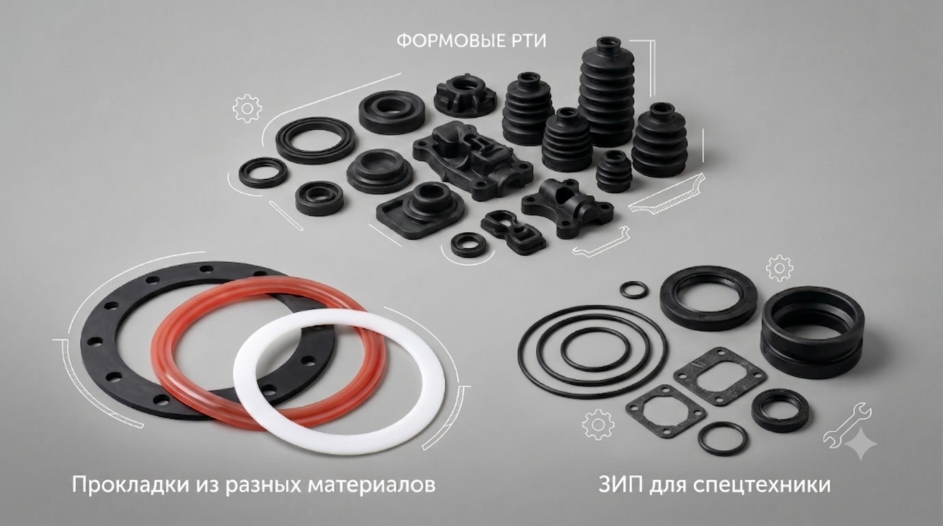 РТИ на заказ: какие изделия можно изготовить?